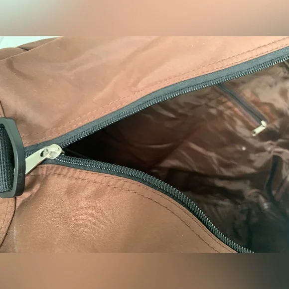 Ed Hardy Vintage Duffel Bag Brown with Colorful Design (Men or Women) - Picture 5 of 9